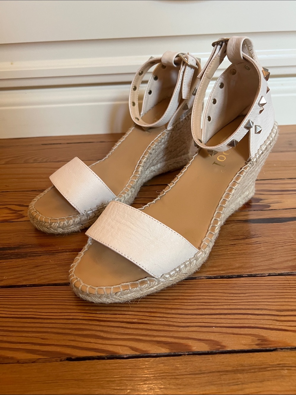 Maypol Espadrille Wedge Rockstud Sandals
